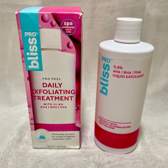 Bliss Bliss Pro Peel Daily Exfoliating Treatment 11.8% Aha BHA PHA, 4 Oz, NIB - Picture 1 of 7